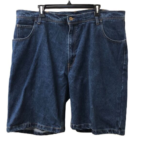 Key Men's Denim Blue Jean Shorts Zip Closure Classic Fit W42 - Picture 3 of 10